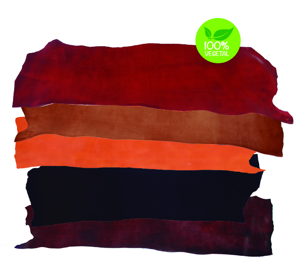 5 retales de cuero selección otoño, tonos marrones, rojos, verdes, trozos  de cuero mezcla patrones como se muestra en la foto RT112 La Garzarara -   España